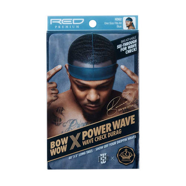 RED by Kiss Bow Wow X Power Wave Check Durag – Blue (HD62) - ANNS BEAUTY SUPPLY